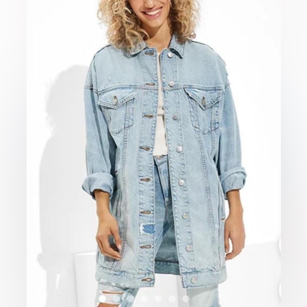 American Eagle Jean Jacket- size L